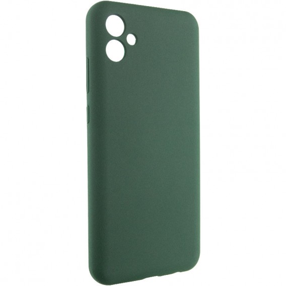 Чехол Silicone Cover Lakshmi Full Camera (AA) для Samsung Galaxy A06 Зеленый / Dark green