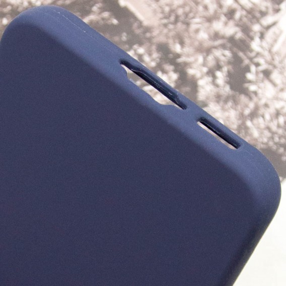 Чехол Silicone Cover Lakshmi Full Camera (AAA) для Samsung Galaxy S24 FE Темно-синий / Midnight blue