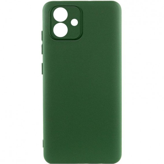 Чехол TPU GETMAN Liquid Silk Full Camera для Samsung Galaxy A05 Зеленый / Dark green