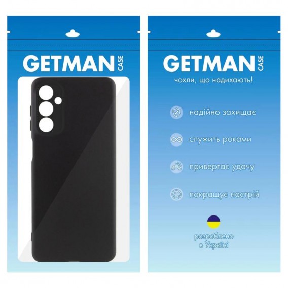 Чохол TPU GETMAN Liquid Silk Full Camera для Samsung Galaxy A05s Чорний / Black