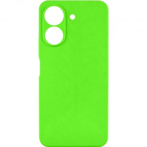 Чохол TPU GETMAN Liquid Silk Full Camera для Xiaomi Redmi 13C / Poco C65 Салатовий / Neon Green