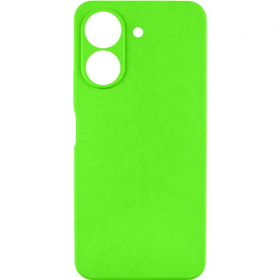 Чохол TPU GETMAN Liquid Silk Full Camera для Xiaomi Redmi 13C / Poco C65 Салатовий / Neon Green