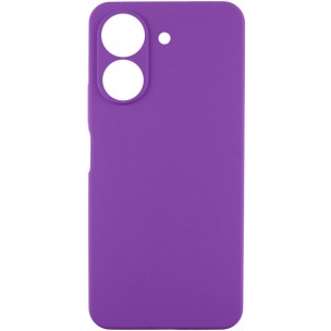 Чехол TPU GETMAN Liquid Silk Full Camera для Xiaomi Redmi 13C / Poco C65 Фиолетовый / Purple