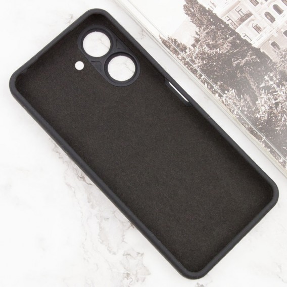 Чехол TPU GETMAN Liquid Silk Full Camera для Xiaomi Redmi 13C / Poco C65 Черный / Black