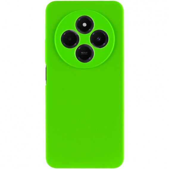 Чохол Silicone Cover Lakshmi Full Camera (AA) для Xiaomi Redmi 14C / Poco C75 Салатовий / Neon Green