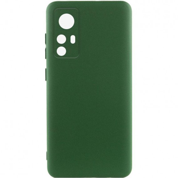 Чехол TPU GETMAN Liquid Silk Full Camera для Xiaomi Redmi Note 12S Зеленый / Dark green