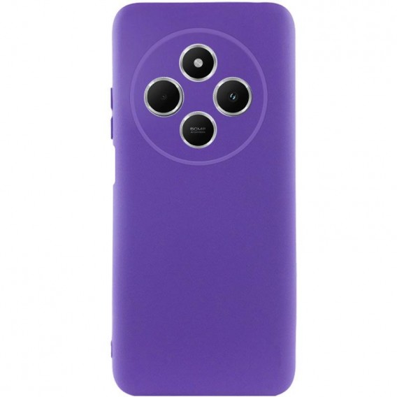 Чохол TPU GETMAN Liquid Silk Full Camera для Xiaomi Redmi 14C / Poco C75 Фіолетовий / Ultra Violet