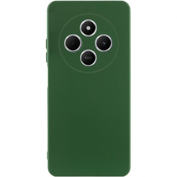 Чехол TPU GETMAN Liquid Silk Full Camera для Xiaomi Redmi 14C / Poco C75 Зеленый / Dark green