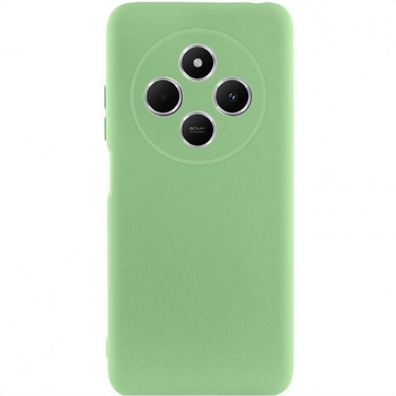 Чехол TPU GETMAN Liquid Silk Full Camera для Xiaomi Redmi 14C / Poco C75 Зеленый / Pistachio