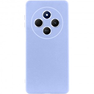 Чехол TPU GETMAN Liquid Silk Full Camera для Xiaomi Redmi 14C / Poco C75 Сиреневый / Light purple