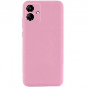 Чохол TPU GETMAN Liquid Silk Full Camera для Samsung Galaxy A06 Рожевий / Pink
