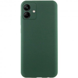 Чохол TPU GETMAN Liquid Silk Full Camera для Samsung Galaxy A06 Зелений / Dark green