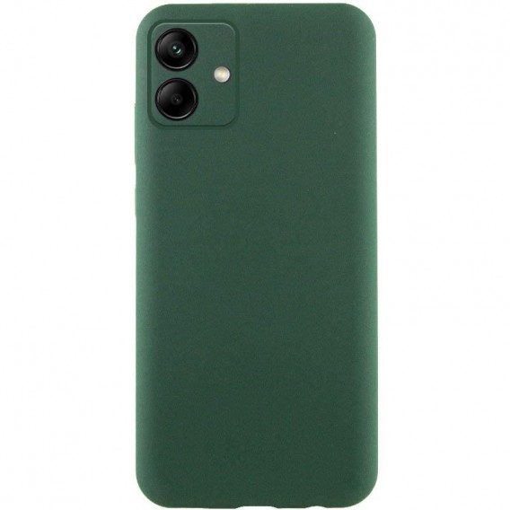 Чехол TPU GETMAN Liquid Silk Full Camera для Samsung Galaxy A06 Зеленый / Dark green