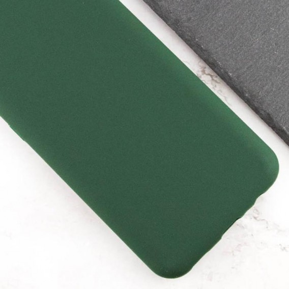 Чехол TPU GETMAN Liquid Silk Full Camera для Samsung Galaxy A06 Зеленый / Dark green