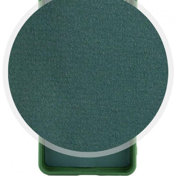 Чехол TPU GETMAN Liquid Silk Full Camera для Samsung Galaxy A06 Зеленый / Dark green