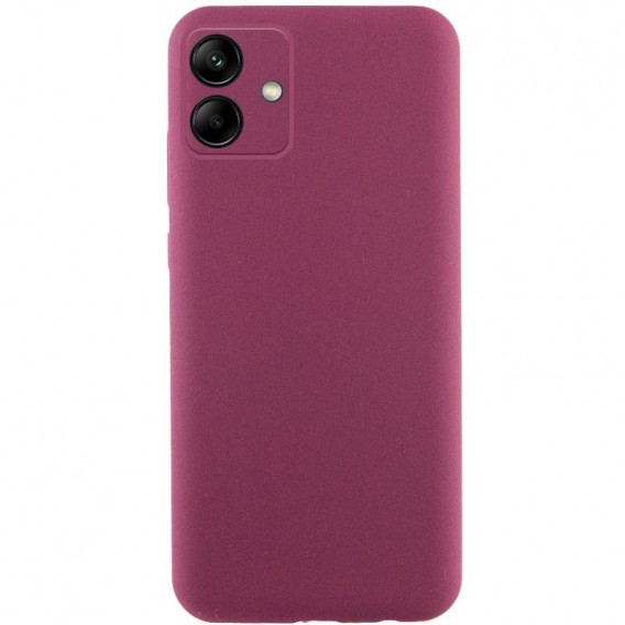 Чехол TPU GETMAN Liquid Silk Full Camera для Samsung Galaxy A06 Бордовый / Marsala