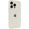 Чохол Silicone Case Full Camera Protective (AA) для Apple iPhone 16 Pro (6.3") Бежевий / Antique White