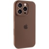 Чохол Silicone Case Full Camera Protective (AA) для Apple iPhone 16 Pro (6.3") Коричневий / Brown