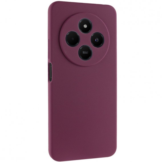 Чехол Silicone Cover Lakshmi Full Camera (AAA) для Xiaomi Redmi 14C / Poco C75 Бордовый / Plum