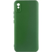 Чехол TPU GETMAN Liquid Silk Full Camera для Xiaomi Redmi 9A Зеленый / Dark green