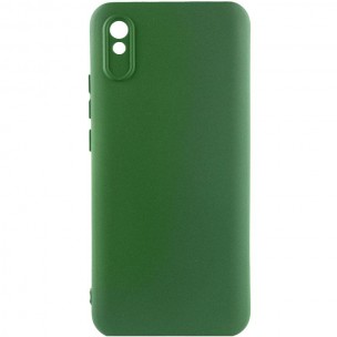 Чохол TPU GETMAN Liquid Silk Full Camera для Xiaomi Redmi 9A Зелений / Dark green