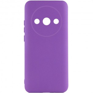 Чохол TPU GETMAN Liquid Silk Full Camera для Xiaomi Redmi A3 Фіолетовий / Purple