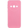 Чехол TPU GETMAN Liquid Silk Full Camera для Xiaomi Redmi A3 Розовый / Pink