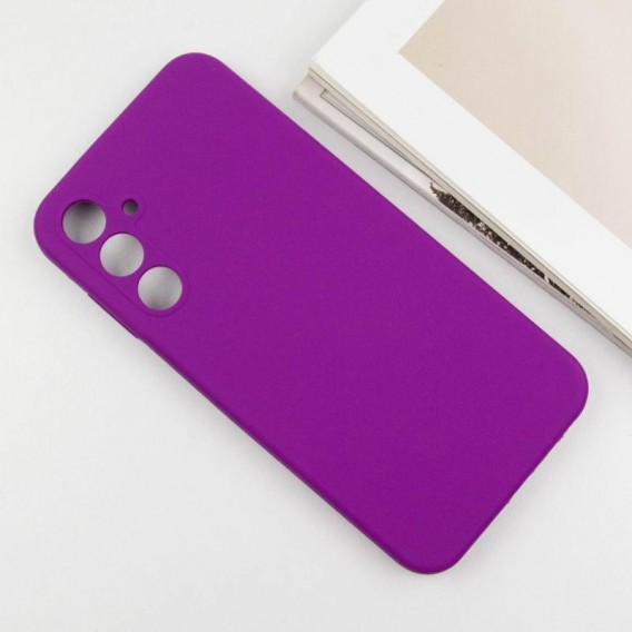 Чохол Silicone Cover Lakshmi Full Camera (AAA) для Samsung Galaxy A56 5G Сливовий / Purple