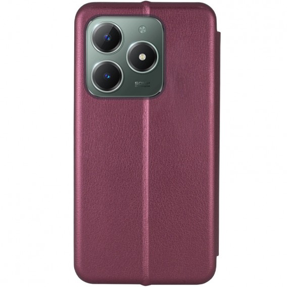 Кожаный чехол-книжка Classy для Realme Note 50 5G Бордовый
