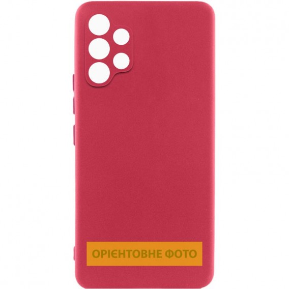 Чехол TPU GETMAN Liquid Silk Full Camera для Samsung Galaxy A26 5G Красный / Dark Red