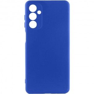 Чехол TPU GETMAN Liquid Silk Full Camera для Samsung Galaxy A26 5G Синий / Navy Blue