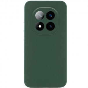 Чехол Silicone Cover Lakshmi Full Camera (AAA) для Xiaomi Redmi Note 14 Pro 5G Зеленый / Cyprus Green