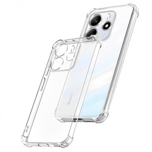 TPU чехол GETMAN Ease logo усиленные углы Full Camera для Xiaomi Redmi Note 14 4G (Int. version) Бесцветный (прозрачный)