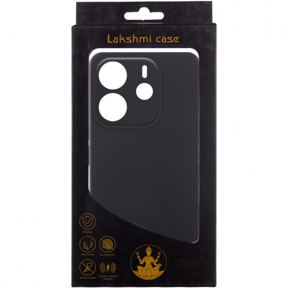 Чохол Silicone Cover Lakshmi Full Camera (AAA) для Xiaomi Redmi Note 14 4G (Int. version) Чорний / Black