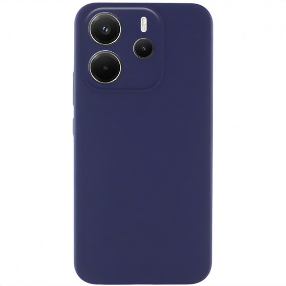 Чохол Silicone Cover Lakshmi Full Camera (AAA) для Xiaomi Redmi Note 14 4G (Int. version) Темно-синій / Midnight blue