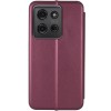 Шкіряний чохол-книжка Classy для Motorola Moto G75 5G Бордовий