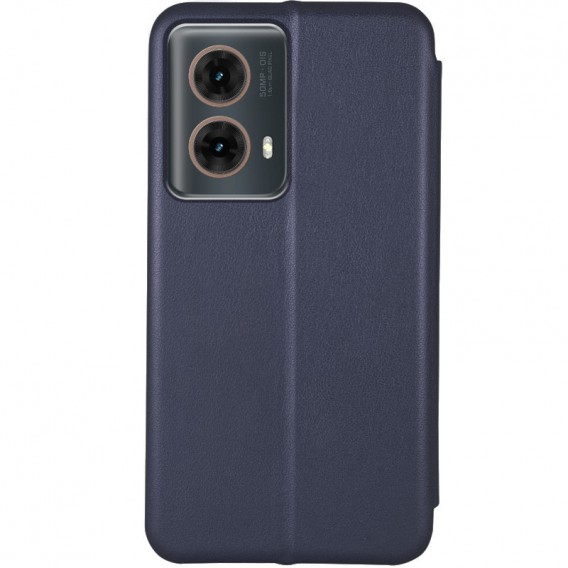 Шкіряний чохол-книжка Classy для Motorola Moto G85 Темно-синій