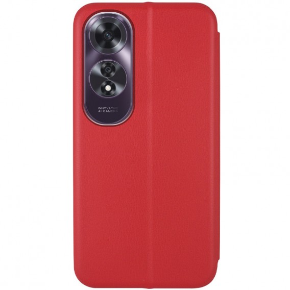 Кожаный чехол-книжка Classy для Oppo A60 4G Красный