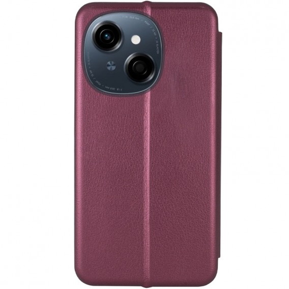 Шкіряний чохол-книжка Classy для TECNO Spark Go 1 (KL4) / Spark Go 2025 Бордовий