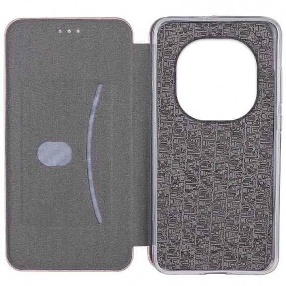 Кожаный чехол-книжка Classy для Xiaomi Redmi Note 14 Pro 4G Золотой