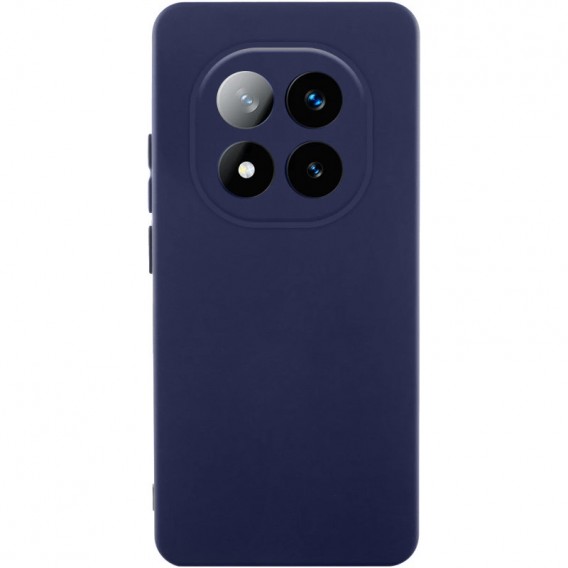 Чехол Silicone Cover Lakshmi Full Camera (AAA) для Xiaomi Redmi Note 14 Pro 4G Темно-синий / Midnight blue