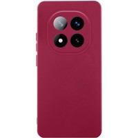 Чохол Silicone Cover Lakshmi Full Camera (AA) для Xiaomi Redmi Note 14 Pro 4G/5G Бордовий / Marsala