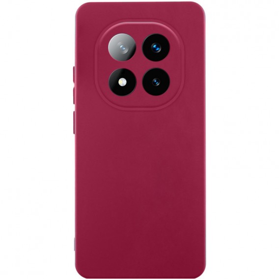 Чехол Silicone Cover Lakshmi Full Camera (AA) для Xiaomi Redmi Note 14 Pro 4G/5G Бордовый / Marsala