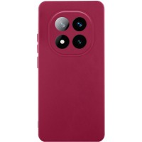 Чохол TPU GETMAN Liquid Silk Full Camera для Xiaomi Redmi Note 14 Pro 4G Бордовий / Marsala