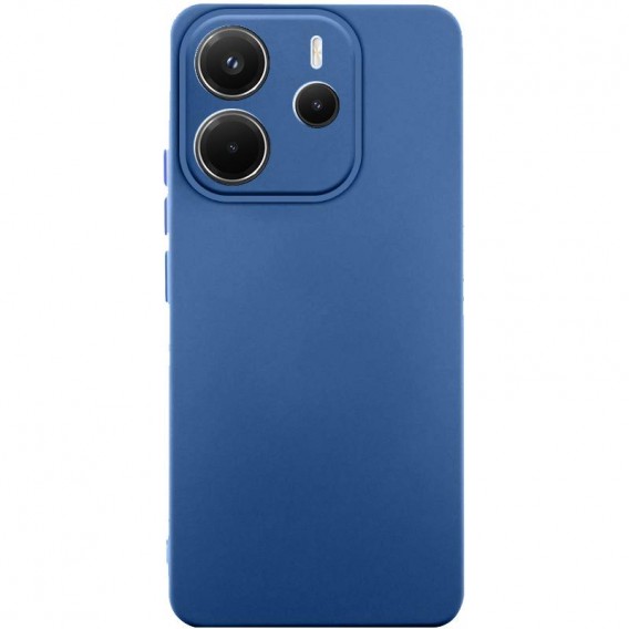 Чохол TPU GETMAN Liquid Silk Full Camera для Xiaomi Redmi Note 14 4G (Int. version) Синій / Navy blue