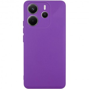 Чехол TPU GETMAN Liquid Silk Full Camera для Xiaomi Redmi Note 14 4G (Int. version) Фиолетовый / Purple
