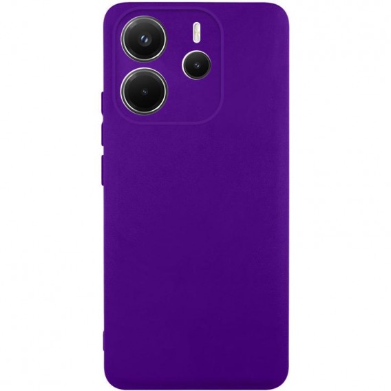 Чехол TPU GETMAN Liquid Silk Full Camera для Xiaomi Redmi Note 14 4G (Int. version) Фиолетовый / Ultra Violet