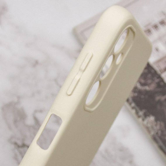 Чехол TPU GETMAN Liquid Silk Full Camera для Samsung Galaxy M34 5G Песочный / Sand