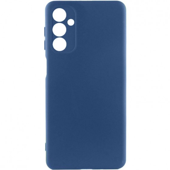 Чехол TPU GETMAN Liquid Silk Full Camera для Samsung Galaxy M34 5G Синий / Navy Blue