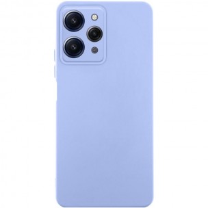 Чехол TPU GETMAN Liquid Silk Full Camera для Xiaomi Redmi 12 Сиреневый / Light purple